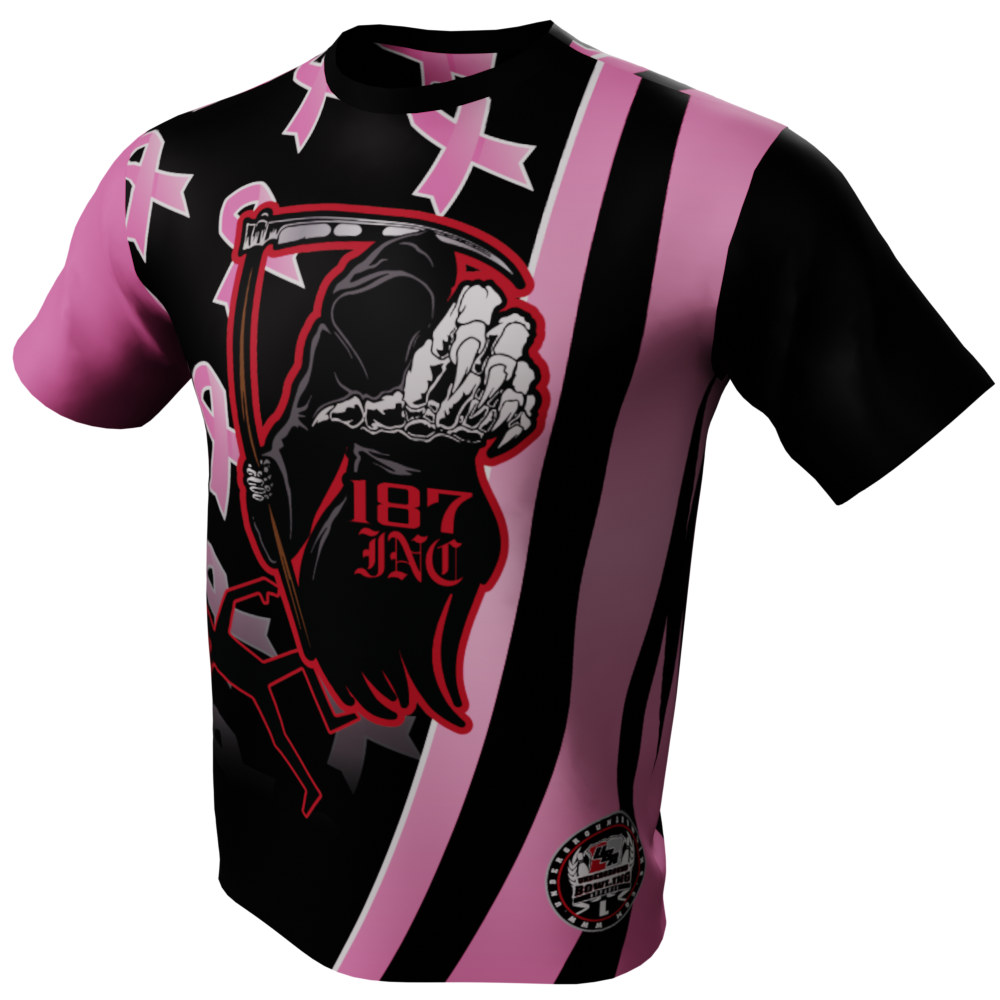 187 Inc Bowling Jersey - Breast Cancer Awareness