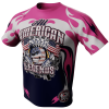 All American Legends Pink Flames Bowling Jersey