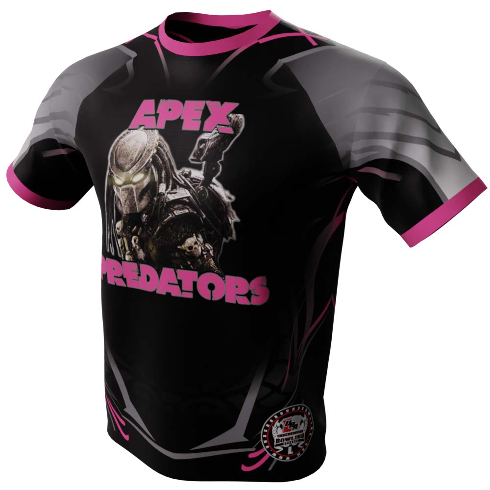 Apex Predators - Black and Gray Bowling Jersey