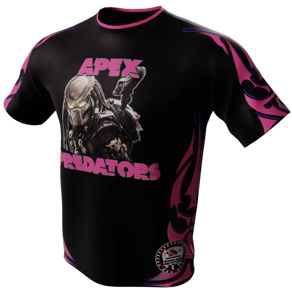 Apex Predators Black and Pink Bowling Jersey