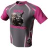 Apex Predators Gray and Pink Bowling Jersey