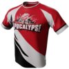 Apocalypse Red White Black Bowling Jersey