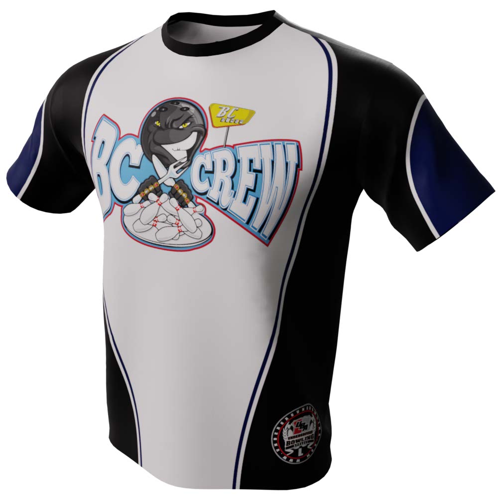 BC Crew - Black and White Bowling Jersey