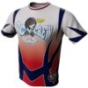 BC Crew White-Red Faded Bowling Jersey