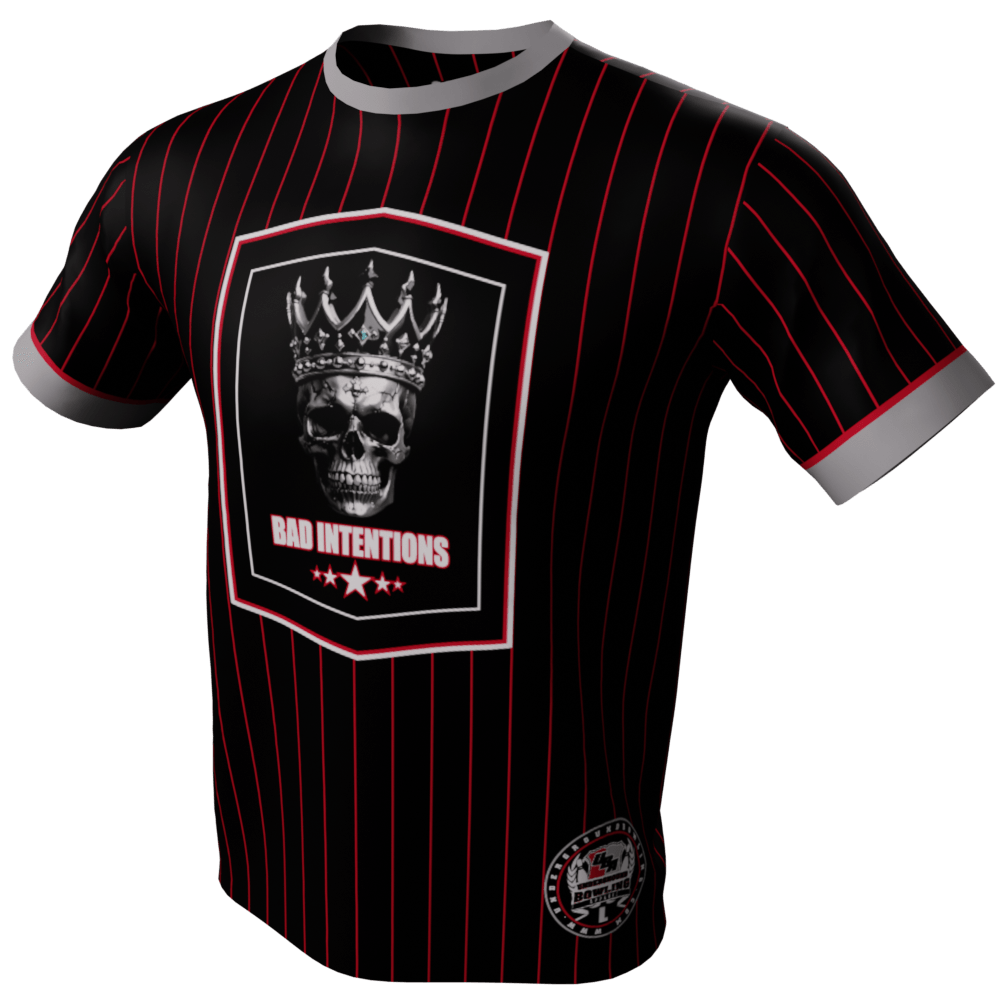Bad Intentions Pin Stripe Bowling Jersey