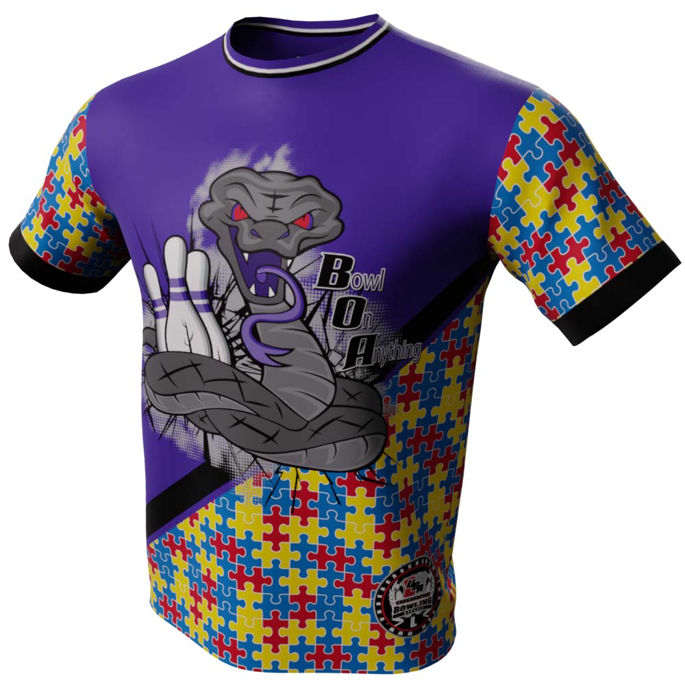BOA Puzzle Pieces Bowling Jersey