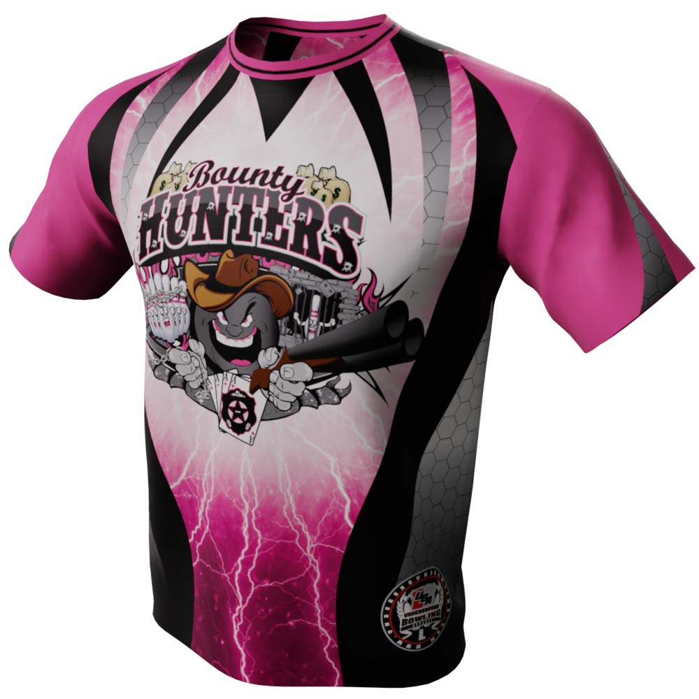 Bounty Hunters Electric Pink Bowling Jersey