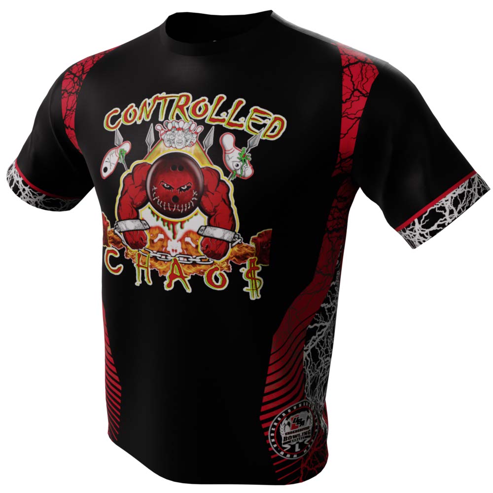 Controlled Chaos Black Bowling Jersey