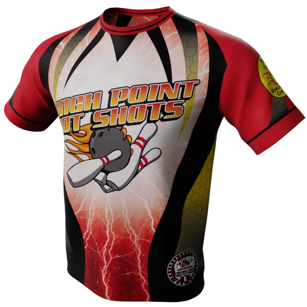 High Point Hot Shots Red Bowling Jersey