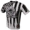 House Shot Heros Bowling Jersey - Black and White American Flag