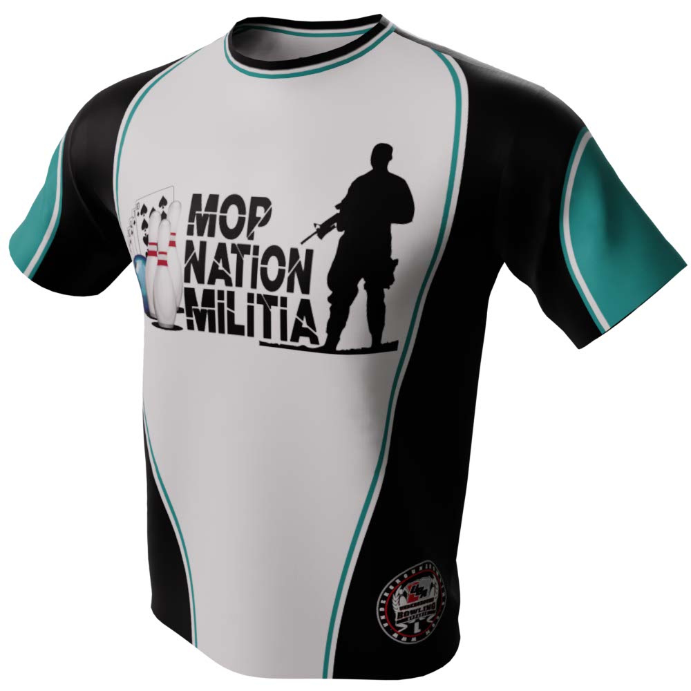 Mop Nation Militia White Bowling Jersey