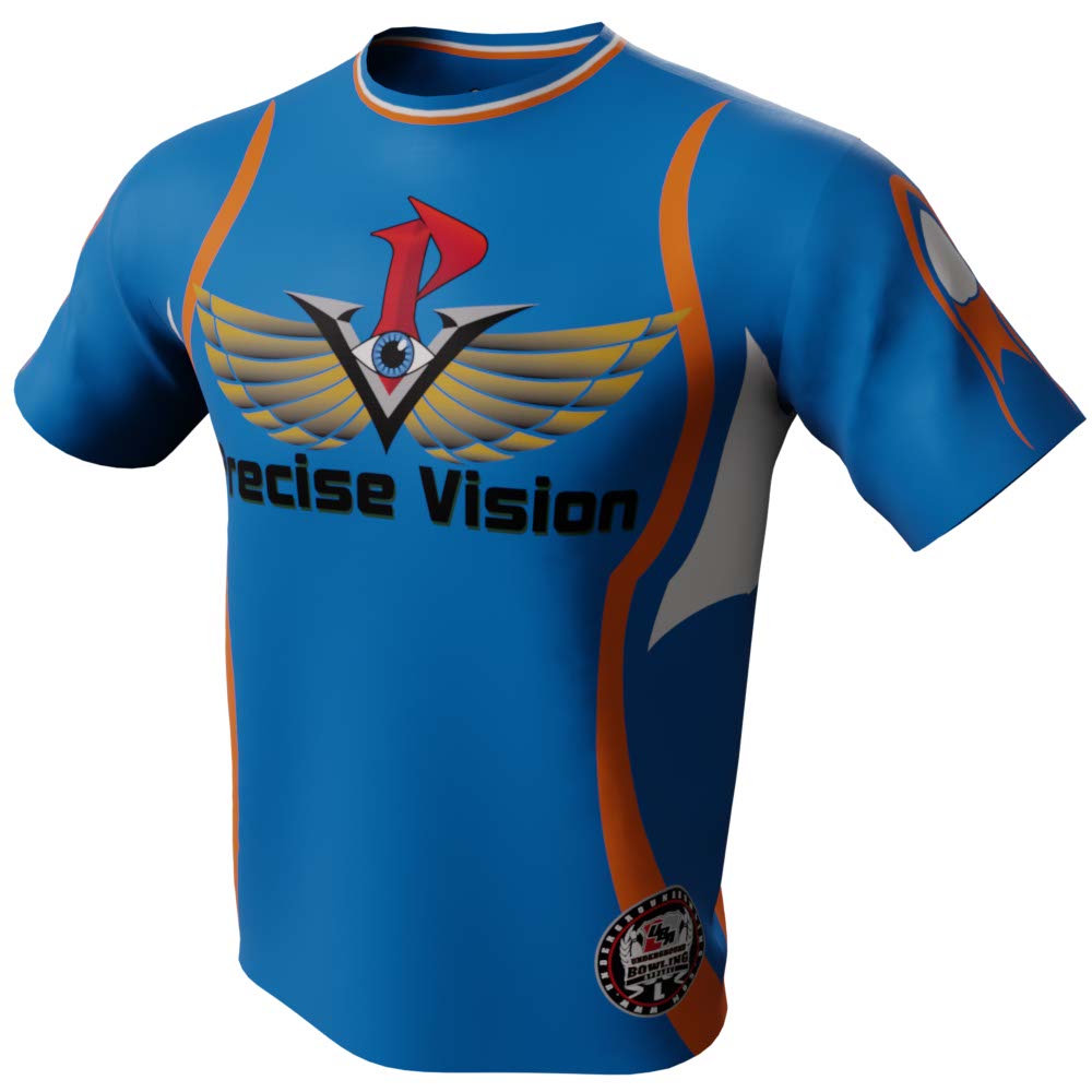 Precise Vision Blue Bowling Jersey