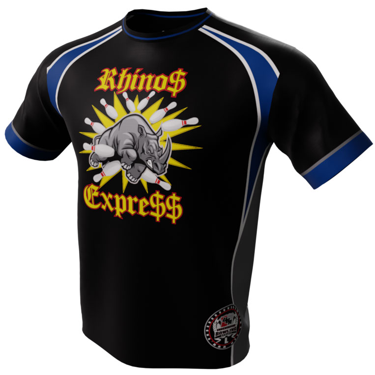 Rhino Express Black Bowling Jersey