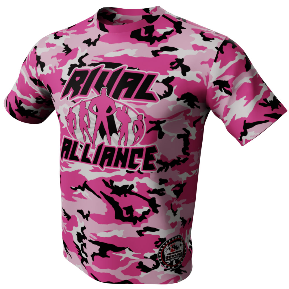 Rival Alliance Pink Camo Bowling Jersey