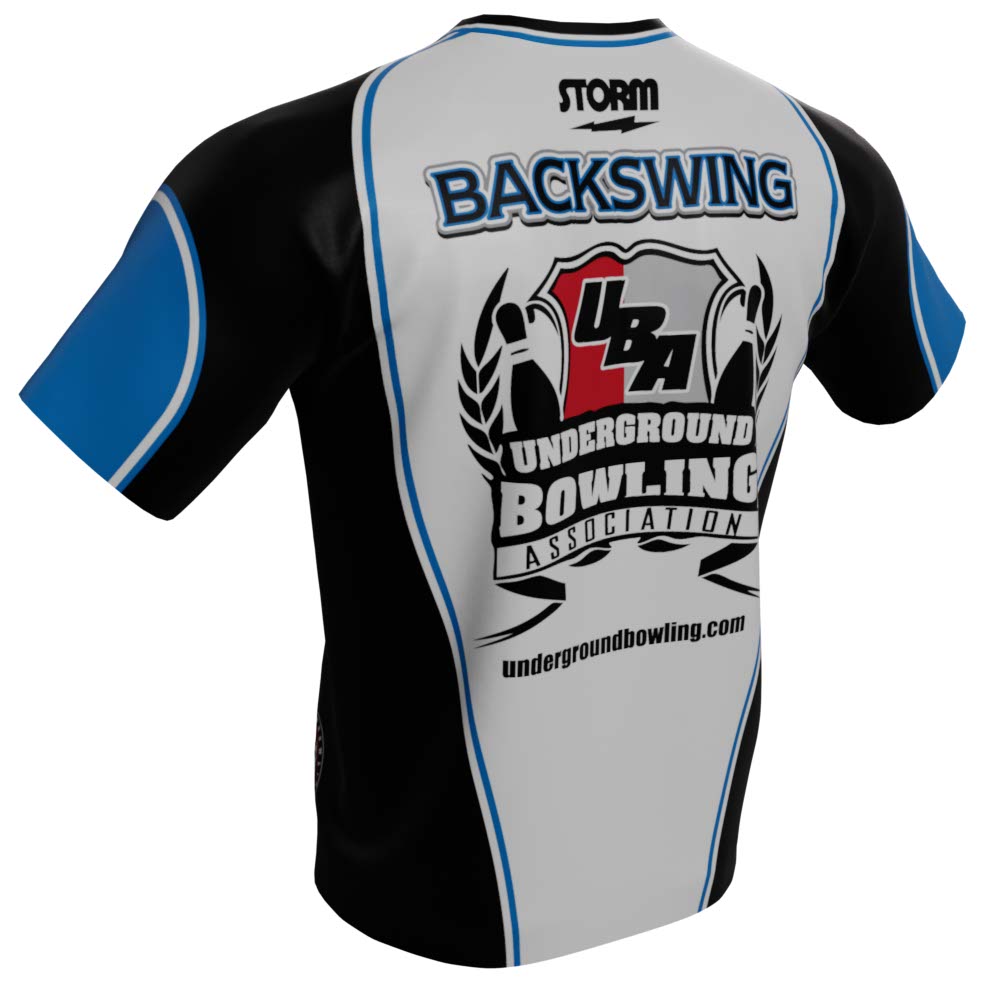 Silent Killers White Bowling Jersey - back