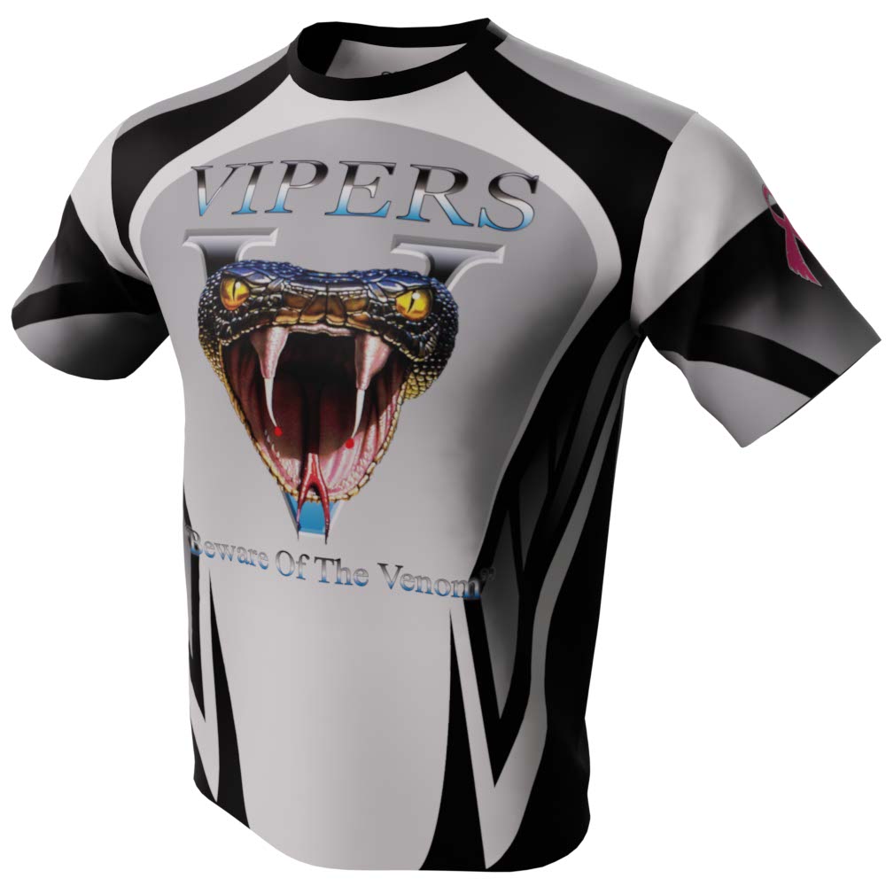 Vipers Black and White Bowling Jersey