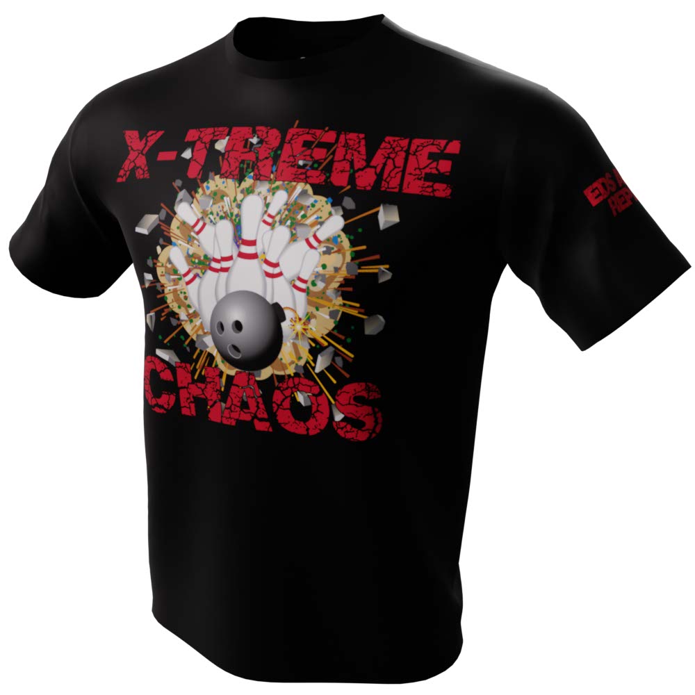 X-treme Chaos Black Bowling Jersey